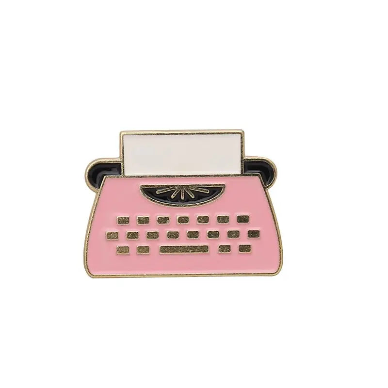 Vintage Typewriter Enamel Pin
