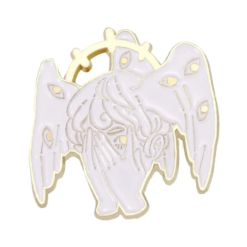 White Angel Enamel Pins
