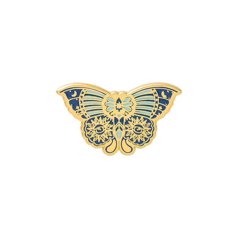 Witch Butterfly Enamel Pins