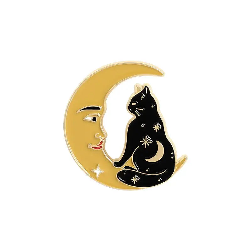Witch Cats Enamel Pin