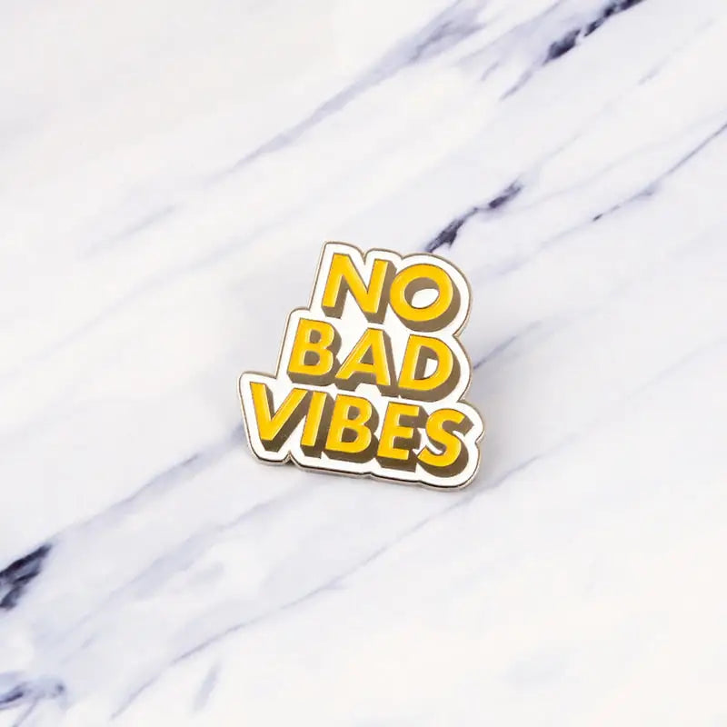 Yellow Quotes Banners Enamel Pin